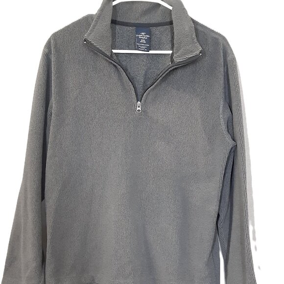 Faded Glory Top Size SMALL, Zip neck, Long Sleeve, Gray. - Picture 1 of 7